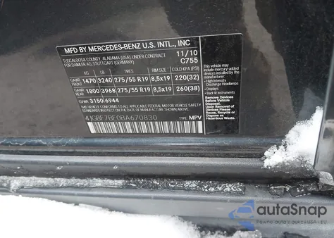 2011 Mercedes-Benz Gl 450 4Matic from USA, damaged, VIN 4JGBF7BE0BA670830